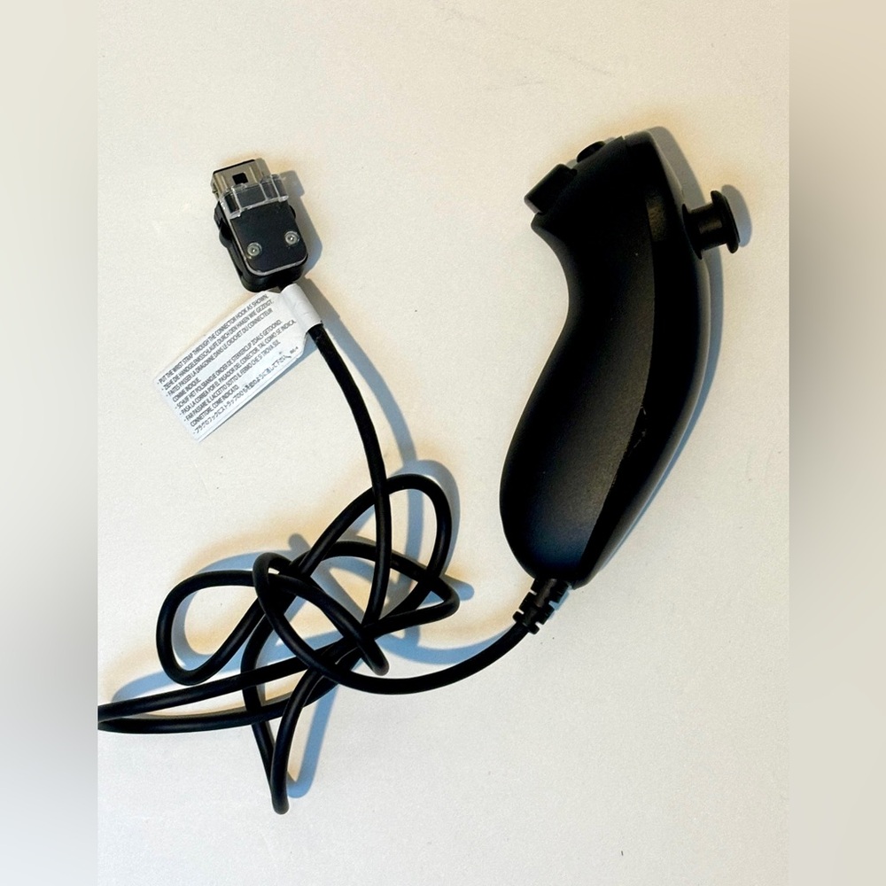 Nintendo Wii Nunchuck Controller. Black.